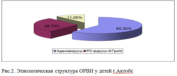 Региональные особенности острых респираторных вирусных инфекций у детей Актюбинской области за 2006-2010 год-2